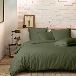Home Collection Parure housse de couette 100%percale de coton 80 fils/cm2-uni