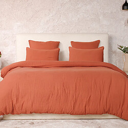 Les Ateliers du Linge Parure de couette 100% gaze de coton lavé