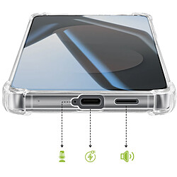 Mayaxess Coque pour Galaxy S25 FE en Silicone avec Coins Renforcés Antichocs Transparent pas cher