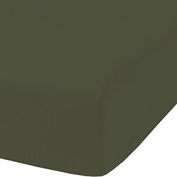 Home Collection Drap housse 100% percale de coton 80 fils/cm2-bonnet 30cm-uni
