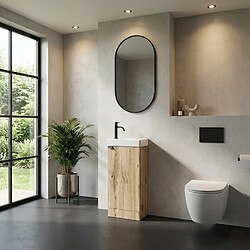 Acheter Badplaats Meuble Lave-mains Orion 40 x 22 cm - Chêne clair - Meuble lavabo avec vasque