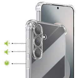 Acheter Mayaxess Coque pour Galaxy S25 FE en Silicone avec Coins Renforcés Antichocs Transparent