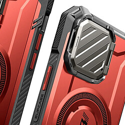 Supcase Coque MagSafe pour iPhone 17e Série Unicorn Beetle MAG XT avec Support Rouge pas cher