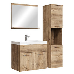 Badplaats Set de meuble de salle de bain Montreal 60 cm - Chêne châtaignier