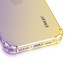 Acheter Enkay Protection Translucide pour iPhone 17e Coque Bumper en Silicone Dégradé Dorée