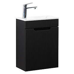Badplaats Meuble Lave-mains Thermis 40 x 22 cm - Noir Mat