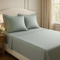 Bâton Rouge Drap plat 100% satin de coton 105 fils