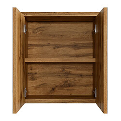 BADPLAATS Meuble de toilette Toledo 60 x 60 cm - Spa - Chene - Armoire à miroir