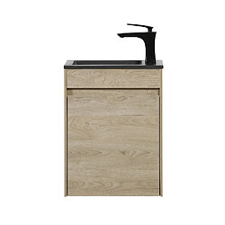 Badplaats Meuble lave-mains Sinta 40 x 22 cm - Chêne Châtaignier - Meuble de Lavabo pas cher
