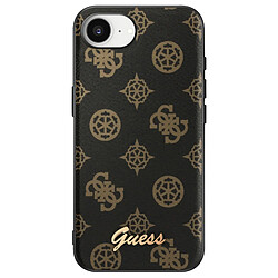 Guess Maroquinerie Guess Coque MagSafe pour iPhone 17e Série Peony Script Logo Antichoc Noir