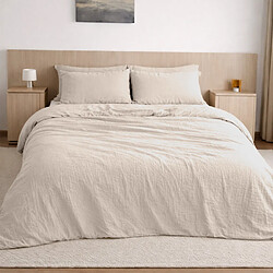 Bâton Rouge Housse de couette 100% gaze de coton lavé