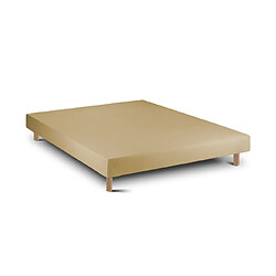 Leafsleep Ensemble Cloud One et Sommier Bege - Matelas et Cama Taille 190 x 140 cm Hauteur 52 cm pas cher