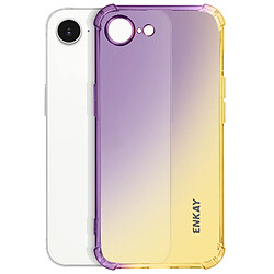 Enkay Protection Translucide pour iPhone 17e Coque Bumper en Silicone Dégradé Dorée pas cher