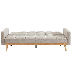 Acheter JLC KREATION Canapé lit en tissu beige SARI