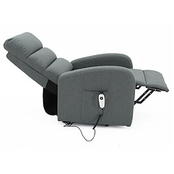 Acheter JLC KREATION Fauteuil électrique releveur moderne en tissu gris GRASSE