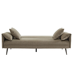 Acheter JLC KREATION Canapé-lit moderne en tissu beige LIMA