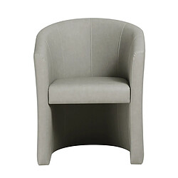Avis JLC KREATION Fauteuil cabriolet gris en PU ELIOT