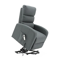 Avis JLC KREATION Fauteuil électrique releveur moderne en tissu gris GRASSE