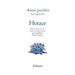 Ainsi parlait Horace - Occasion