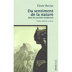 Du sentiment de la nature dans les sociétés modernes