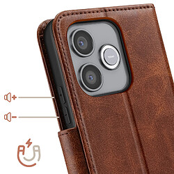 Acheter Avizar Étui Portefeuille pour Honor 600 Lite Style Rétro avec Support Marron clair