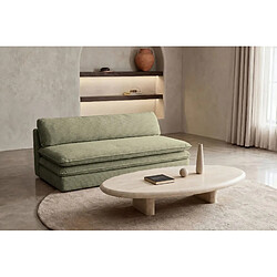 Casanova Canapé droit convertible velours côtelé Beige