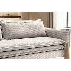 Acheter Casanova Canapé droit convertible velours côtelé Beige