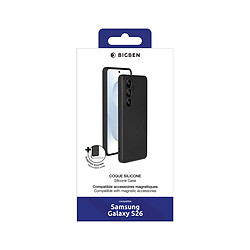 BigBen Coque pour Galaxy S26 en Silicone Souple Finition Soft Touch Magnet Noir pas cher