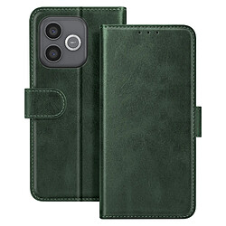 Avizar Étui pour Honor 600 Lite Effet Cuir avec Porte-cartes et Fonction Stand Vert foncé