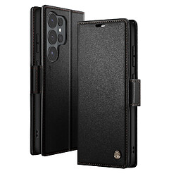CaseMe Étui Portefeuille pour Galaxy S26 Ultra Anti-RFID Effet Cuir Brillant Noir