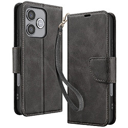 Avizar Étui Portefeuille pour Honor 600 Lite Style Rétro avec Support Gris
