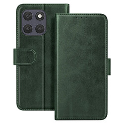 Avizar Étui pour Moto G67 Effet Cuir avec Porte-cartes et Fonction Stand Vert foncé