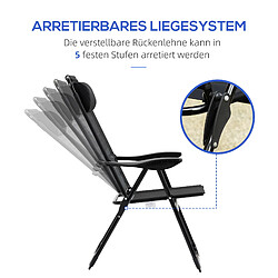 Acheter ByteLike Lot de 2 chaises de jardin inclinables et pliables