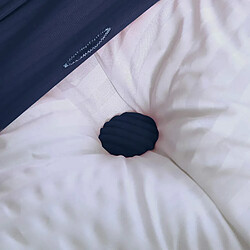 Acheter VerCart Coussin de dossier ergonomique velours côtelé bleu nuit 140 x 20 x 50 cm