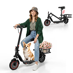 AOVOPRO Ladped Trottinette électrique avec siège 25 km/h - Moteur 350W - 36V/5,2 Ah - Pneus de 8,5”