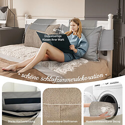 Coussin autoportant VERCART khaki 180 x 40 x 60 cm pas cher