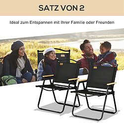 Avis ByteLike Lot de 2 chaises de camping pliables design