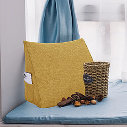 Acheter VerCart Coussin de dossier ergonomique en coin 45x20x35 cm, housse lin amovible