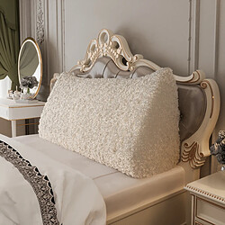 Avis Coussin de dossier peluche blanc 160 cm VERCART - soutien lombaire