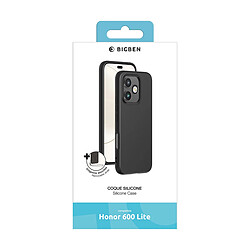 BigBen Coque pour Honor 600 Lite en Silicone Souple Finition Soft Touch Noir pas cher