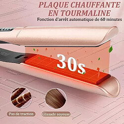 Avis Lisseur boucleur cheveux 2 en 1, plaques céramique, 7 températures