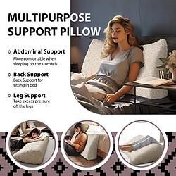 Coussin de dossier peluche noir 160 cm VERCART pas cher