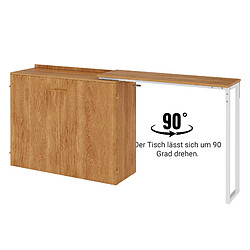 Avis Onever Lit escamotable bois métal 90 x 200 cm - Naturel