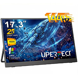Moniteur portable UPERFECT QHD 17,3 pouces 144 Hz, écran IPS 2560 x 1440