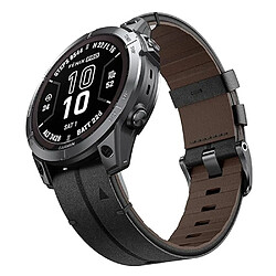 INF Bracelet de montre en cuir 26 mm compatible avec Garmin Fenix 8 51mm/7X/6X/5X - Libération