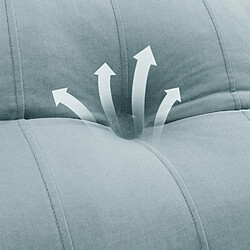 Coussin de dossier SLD velours gris 160 x 45 x 6 cm VERCART pas cher