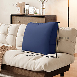 Coussin compensé ergonomique VERCART 60 x 50 x 13 cm bleu foncé pas cher