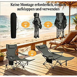 ByteLike Fauteuil de camping pliant 2 en 1 pas cher