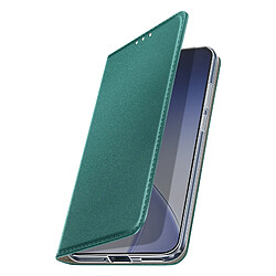 Avizar Étui Folio pour Oppo Reno 15 avec Porte-cartes et Fonction Support Vidéo Vert foncé