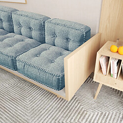 Coussin de sol VERCART 50 x 60 cm en lin/polyester pas cher